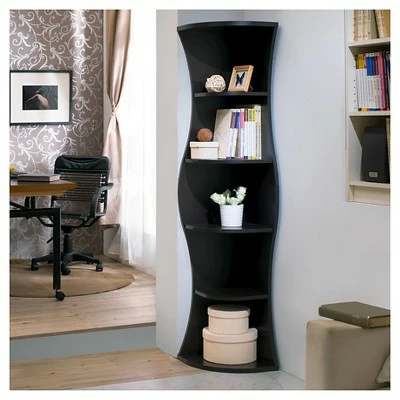 Top 10 ๐คฉ 70.8" Ronni Contemporary 5 Shelf Corner Bookcase Walnut - HOMES: Inside + Out ๐ 3 Top 10 ๐คฉ 70.8" Ronni Contemporary 5 Shelf Corner Bookcase Walnut - HOMES: Inside + Out ๐