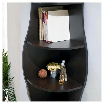 Top 10 ๐คฉ 70.8" Ronni Contemporary 5 Shelf Corner Bookcase Walnut - HOMES: Inside + Out ๐ 5 Top 10 ๐คฉ 70.8" Ronni Contemporary 5 Shelf Corner Bookcase Walnut - HOMES: Inside + Out ๐ - Image 3