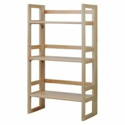 Promo 🥰 Flora Home 37" Folding Student Bookcase Espresso 😀 -Bookshelves And Bookcases store unnamed file 4249