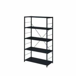 Cheap 🔔 57" Tesadea Bookcase - Acme Furniture Rustic Oak/black 🔥 -Bookshelves And Bookcases store unnamed file 4256