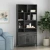 Cheap ⭐ 67.25" Gallatin Contemporary Cube Unit Bookcase Dark Gray - Christopher Knight Home ⭐ -Bookshelves And Bookcases store unnamed file 4273