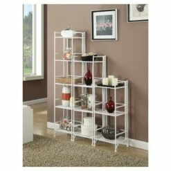 Cheapest 👍 32.75" 3 Tier Folding Metal Shelf White - Breighton Home 🧨 -Bookshelves And Bookcases store unnamed file 4278