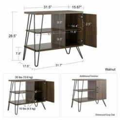 Hot Sale 🎉 Panama 3 Shelf Bookcase - Room & Joy Distressed Gray Oak 🤩 -Bookshelves And Bookcases store unnamed file 4295