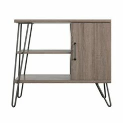 Hot Sale 🎉 Panama 3 Shelf Bookcase - Room & Joy Distressed Gray Oak 🤩 -Bookshelves And Bookcases store unnamed file 4297