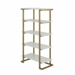 Budget ✔️ 55.51" Camila 5 Shelf Bookcase White - CosmoLiving by Cosmopolitan 💯 -Bookshelves And Bookcases store unnamed file 4320