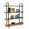 Best Sale 😉 54.72" Urban 4 Tier Shelf Woodgrain Black - Atlantic 😀 -Bookshelves And Bookcases store unnamed file 4325