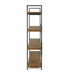 Best Sale 😉 54.72" Urban 4 Tier Shelf Woodgrain Black - Atlantic 😀 -Bookshelves And Bookcases store unnamed file 4328