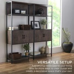 Buy 🔥 Best Choice Products Storage Bookshelf for Living Room, Walkway w/ Enclosed Cabinet, Elevated Design 🛒 12 Buy 🔥 Best Choice Products Storage Bookshelf for Living Room, Walkway w/ Enclosed Cabinet, Elevated Design 🛒 -Bookshelves And Bookcases store unnamed file 4386