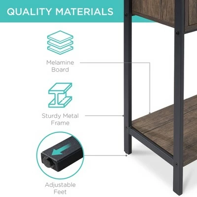 Buy 🔥 Best Choice Products Storage Bookshelf for Living Room, Walkway w/ Enclosed Cabinet, Elevated Design 🛒 6 Buy 🔥 Best Choice Products Storage Bookshelf for Living Room, Walkway w/ Enclosed Cabinet, Elevated Design 🛒 - Image 4