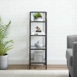 Budget ⌛ Aimee Short Etagere - Crosley Gold 🌟 -Bookshelves And Bookcases store unnamed file 4415
