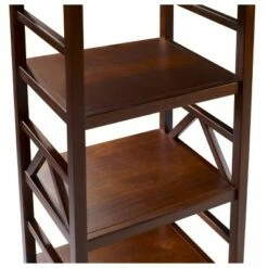 Cheapest ✔️ Titian 4 Shelf Bookcase - Linon Brown 😍 -Bookshelves And Bookcases store unnamed file 4436