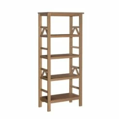 Cheapest ✔️ Titian 4 Shelf Bookcase - Linon Brown 😍 -Bookshelves And Bookcases store unnamed file 4439
