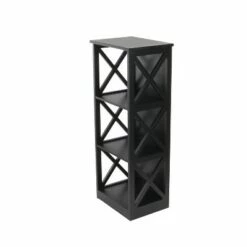 Outlet 🥰 Contemporary 3 Tier Wooden Shelf - Olivia & May Black 🛒 -Bookshelves And Bookcases store unnamed file 4460