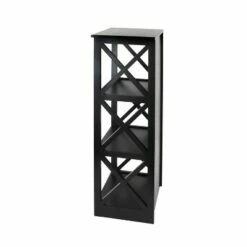 Outlet 🥰 Contemporary 3 Tier Wooden Shelf - Olivia & May Black 🛒 -Bookshelves And Bookcases store unnamed file 4461