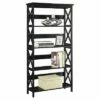 Hot Sale 🎁 60" Oxford 5 Tier Bookcase Black - Breighton Home ✔️ -Bookshelves And Bookcases store unnamed file 4476
