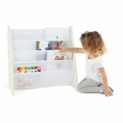Cheap ⭐ Kids' Book Rack Cambridge Collection White - Humble Crew 😍