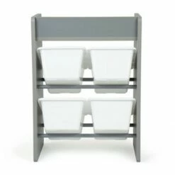 Discount 🤩 Kids' End Table Nightstand with 4 Storage Bins - Humble Crew Natural/white 😍 -Bookshelves And Bookcases store unnamed file 45