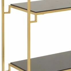 Best deal 🧨 63" Metal and Glass 4 Tiered Book Shelf Gold - Olivia & May ✨ -Bookshelves And Bookcases store unnamed file 4518