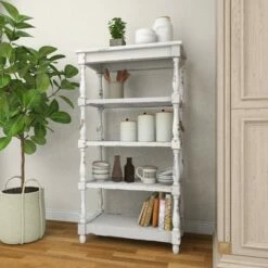 Best Sale ๐ฅ 55" Metal and Wood 5 Tiered Wall Shelf White - Olivia & May โ 22 Best Sale ๐ฅ 55" Metal and Wood 5 Tiered Wall Shelf White - Olivia & May โ -Bookshelves And Bookcases store unnamed file 4532