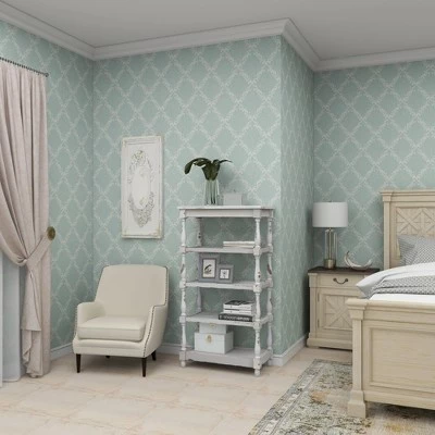 Best Sale ๐ฅ 55" Metal and Wood 5 Tiered Wall Shelf White - Olivia & May โ 14 Best Sale ๐ฅ 55" Metal and Wood 5 Tiered Wall Shelf White - Olivia & May โ - Image 12