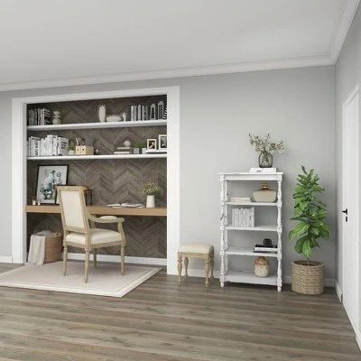 Best Sale ๐ฅ 55" Metal and Wood 5 Tiered Wall Shelf White - Olivia & May โ 17 Best Sale ๐ฅ 55" Metal and Wood 5 Tiered Wall Shelf White - Olivia & May โ - Image 15