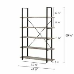Top 10 👏 69.25" Gimetri 5 Shelf Shelving Unit Driftwood Gray - South Shore 🥰 -Bookshelves And Bookcases store unnamed file 4562