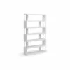 Promo 👍 75.5" Barnes Six Shelf Modern Bookshelf White - Baxton Studio 👏