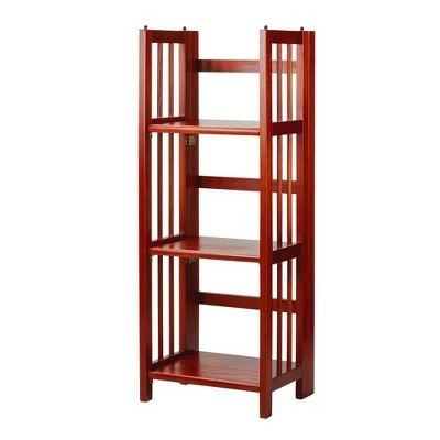 Cheap π― 38" 3-Shelf Folding Bookcase - Flora Home Walnut 𧨠12 Cheap π― 38" 3-Shelf Folding Bookcase - Flora Home Walnut 𧨠- Image 10