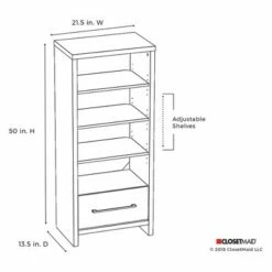 Promo 🌟 ClosetMaid 165100 Decorative Storage Tower Bookcase with Drawer, White (2 Pack) 😀 -Bookshelves And Bookcases store unnamed file 4655
