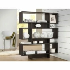 Buy 🎁 Cassidy 52.6" 6 Level Modern Bookshelf Dark Brown - Baxton Studio 💯 -Bookshelves And Bookcases store unnamed file 4657