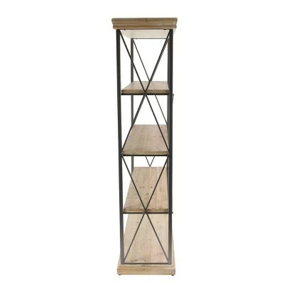 Flash Sale 🔔 Olivia & May 72" Farmhouse 4 Tier Shelf Brown - Olivia & May ❤️ 6 Flash Sale 🔔 Olivia & May 72" Farmhouse 4 Tier Shelf Brown - Olivia & May ❤️ - Image 4