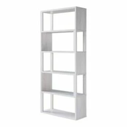 Best reviews of 😍 70.75" Montalva 5 Shelf Bookcase White Oak - HOMES: Inside + Out 🛒