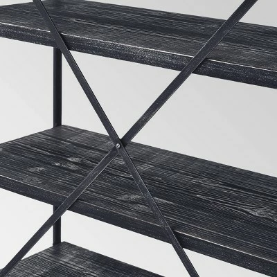 Top 10 ๐ 68" Farrells Industrial 5 Shelf Bookcase Gray - Christopher Knight Home โจ 5 Top 10 ๐ 68" Farrells Industrial 5 Shelf Bookcase Gray - Christopher Knight Home โจ - Image 3