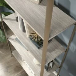 Flash Sale 🧨 63.38" 5 Shelves Center City Vertical Bookcase Champagne Oak - Sauder 👍 -Bookshelves And Bookcases store unnamed file 4695