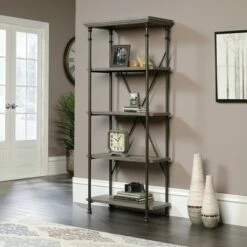 Promo ๐ฏ 70" Canal Street 5 Shelf Bookshelf Northern Oak Finish - Sauder โค๏ธ
