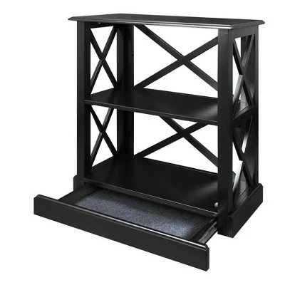 Cheapest ๐ 33" Jackson 3 Shelf Bookcase with Concealed Drawer Black - Flora Home ๐ 3 Cheapest ๐ 33" Jackson 3 Shelf Bookcase with Concealed Drawer Black - Flora Home ๐