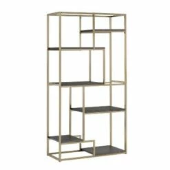 Hot Sale ✔️ 70.25" Beverly 6 Shelf Etagere Display - HOMES: Inside + Out Chrome ❤️ -Bookshelves And Bookcases store unnamed file 4777