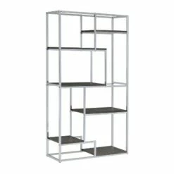 Hot Sale ✔️ 70.25" Beverly 6 Shelf Etagere Display - HOMES: Inside + Out Chrome ❤️ -Bookshelves And Bookcases store unnamed file 4778