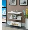 Outlet 🎁 27.75" Soho Bookcase White Faux Marble - Breighton Home 🛒 -Bookshelves And Bookcases store unnamed file 4779