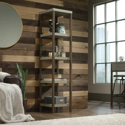 Cheap 🔥 66" Manhattan Gate Tower Etagere Mystic Oak - Sauder 🥰 3 Cheap 🔥 66" Manhattan Gate Tower Etagere Mystic Oak - Sauder 🥰