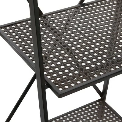 Cheap ๐ Olivia & May Industrial Metal Wall Shelf Black - Olivia & May ๐ 4 Cheap ๐ Olivia & May Industrial Metal Wall Shelf Black - Olivia & May ๐ - Image 2