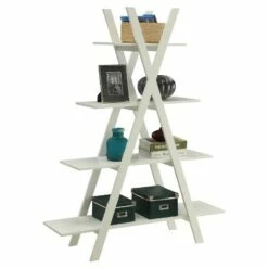 Best reviews of ๐คฉ 59" Oxford A Bookshelf White - Breighton Home ๐งจ