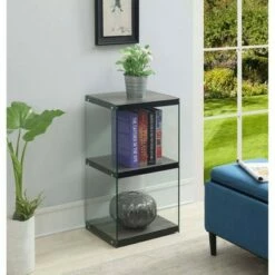 Cheapest 💯 27.75" SoHo 3 Tier Tower Bookcase - Breighton Home White Faux Marble ⌛