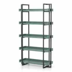 Deals ✔️ Kellare 5 Shelf Contemporary Bookcase - HOMES: Inside + Out Antique White/black 🌟 -Bookshelves And Bookcases store unnamed file 4807
