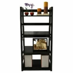 Best Pirce ๐ฏ 44.25" Designs2Go Trestle Bookcase - Breighton Home White ๐งจ