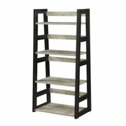 Best Pirce 💯 44.25" Designs2Go Trestle Bookcase - Breighton Home White 🧨 -Bookshelves And Bookcases store unnamed file 4818