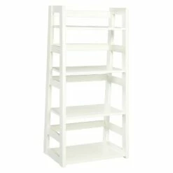 Best Pirce 💯 44.25" Designs2Go Trestle Bookcase - Breighton Home White 🧨 -Bookshelves And Bookcases store unnamed file 4820