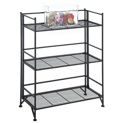 Top 10 ๐งจ 33" 3 Tier Wide Folding Metal Shelf Black - Breighton Home ๐ฅ 3 Top 10 ๐งจ 33" 3 Tier Wide Folding Metal Shelf Black - Breighton Home ๐ฅ
