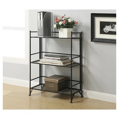 Top 10 ๐งจ 33" 3 Tier Wide Folding Metal Shelf Black - Breighton Home ๐ฅ 5 Top 10 ๐งจ 33" 3 Tier Wide Folding Metal Shelf Black - Breighton Home ๐ฅ - Image 3