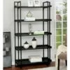 Coupon 🔔 72" Forest 5 Tier Ladder Shelf Black - HOMES: Inside + Out 🛒 -Bookshelves And Bookcases store unnamed file 4854